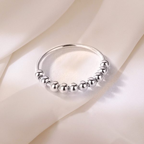 Women's S990 Sterling Silver Plain Ring - Classic Minimalist Style - Image 3