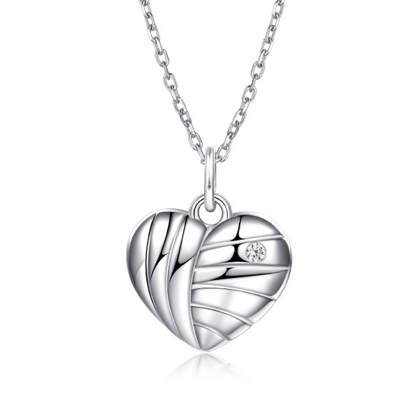 Women's S925 Sterling Silver Heart-Shaped Pendant Love Necklace - Timeless Design