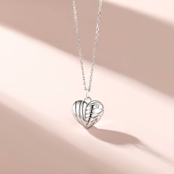 Women's S925 Sterling Silver Heart-Shaped Pendant Love Necklace - Timeless Design - Image 2