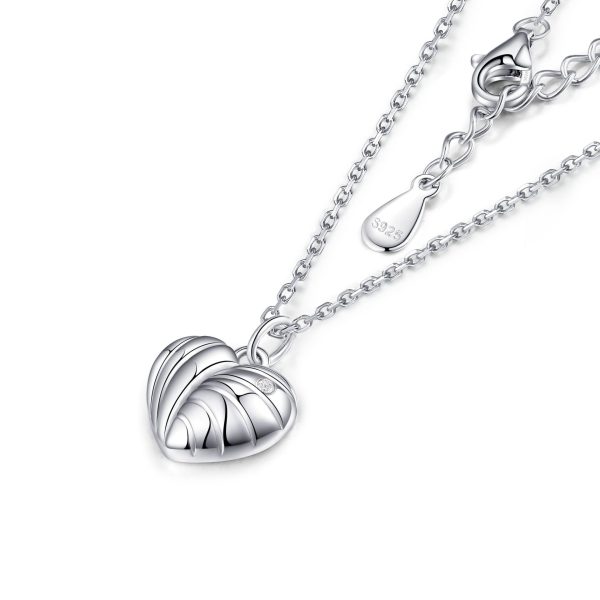 Women's S925 Sterling Silver Heart-Shaped Pendant Love Necklace - Timeless Design - Image 5