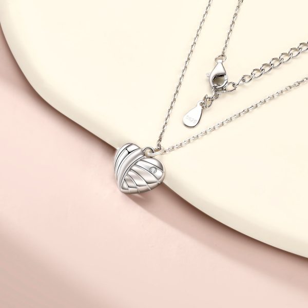 Women's S925 Sterling Silver Heart-Shaped Pendant Love Necklace - Timeless Design - Image 3